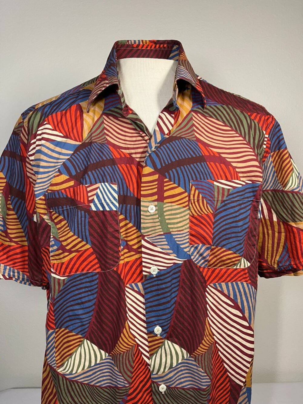 Maus & Hoffman Mens Medium Shirt Liberty Fabric Made in Italy